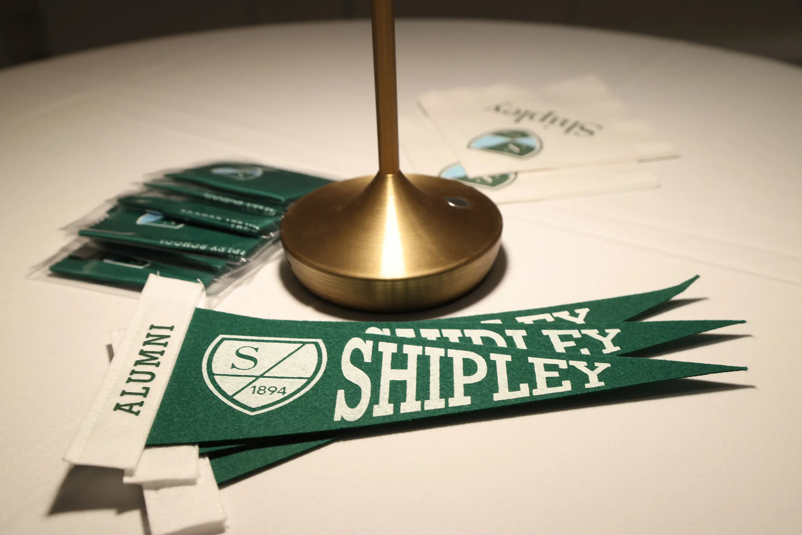 Shipley banner at event