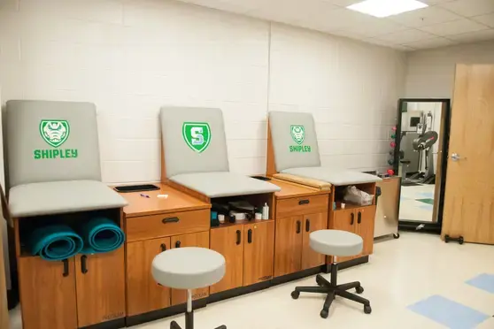 Athletic training room