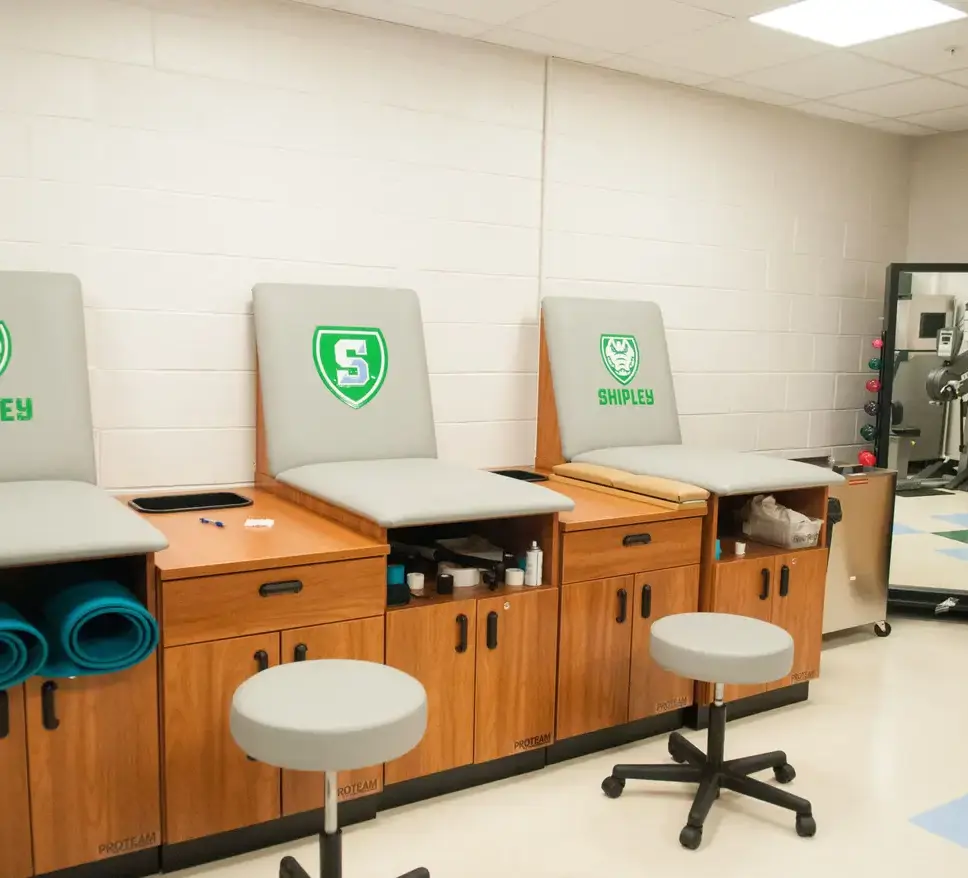 Athletic training room