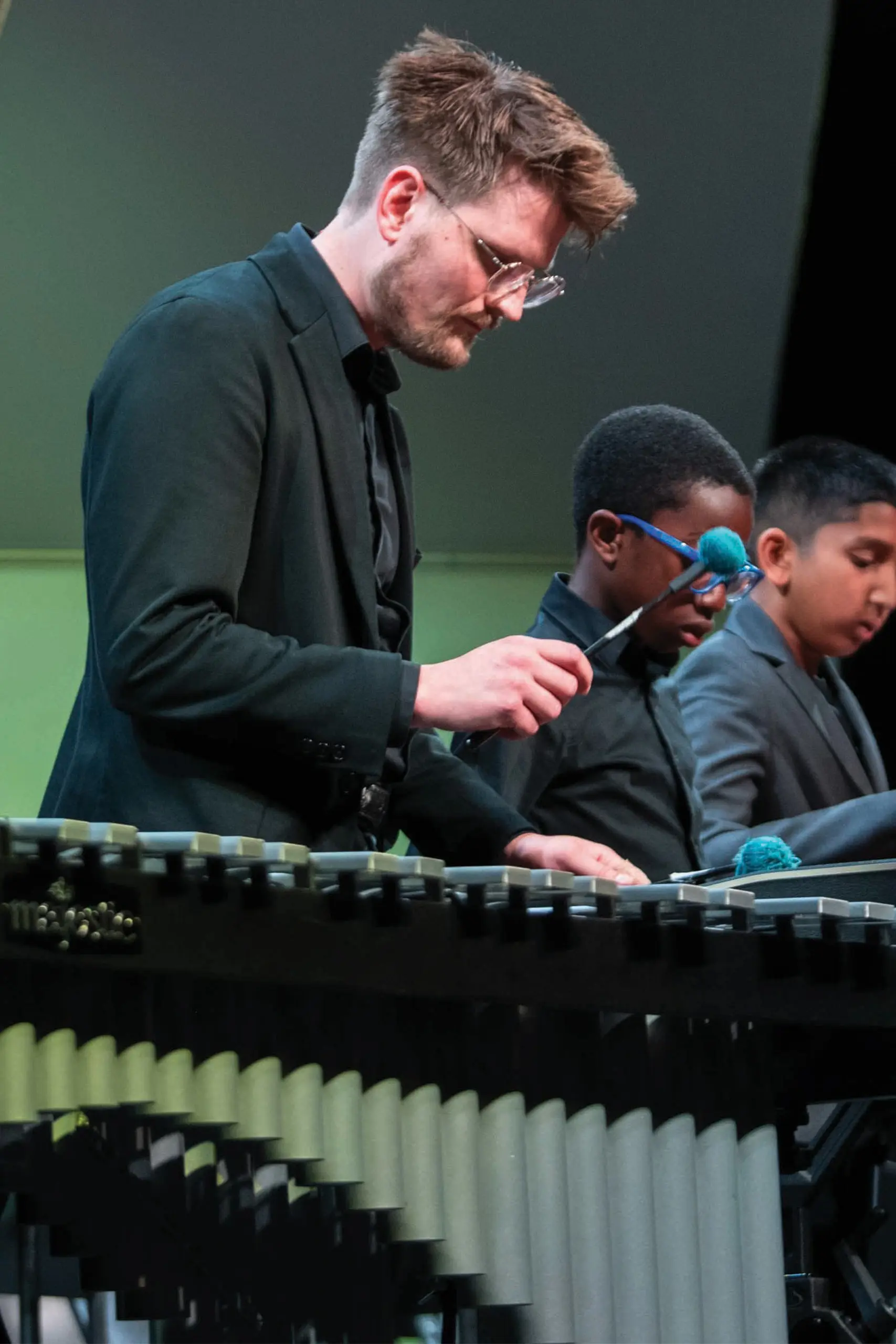 Faculty playing instruments