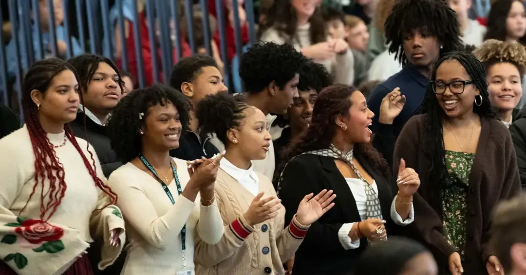 Students celebrating black history month