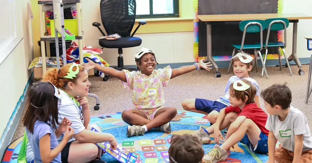 Students in camp class