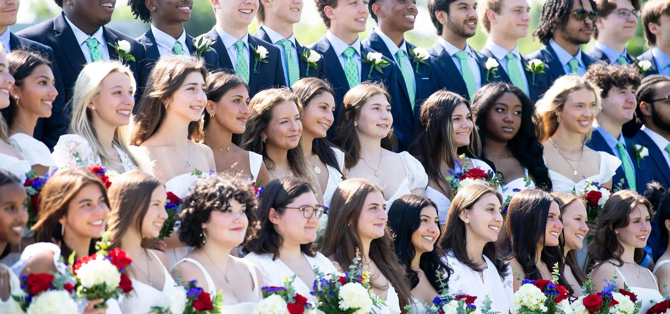 Students at commencment ceremony