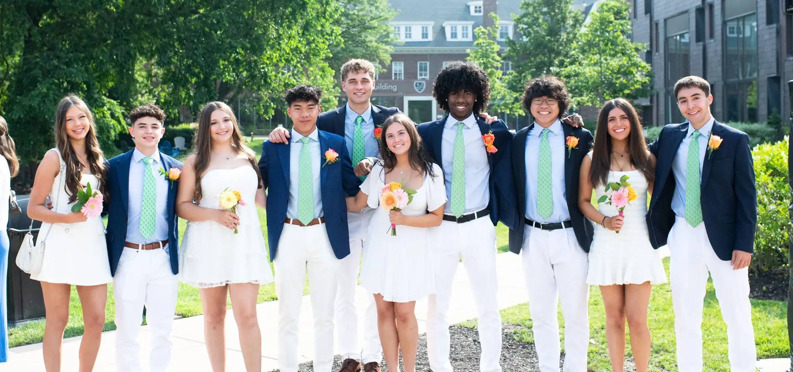 Students at commencment ceremony
