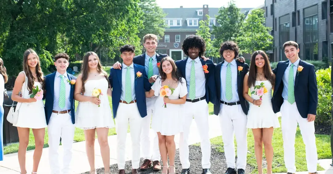 Students at commencment ceremony