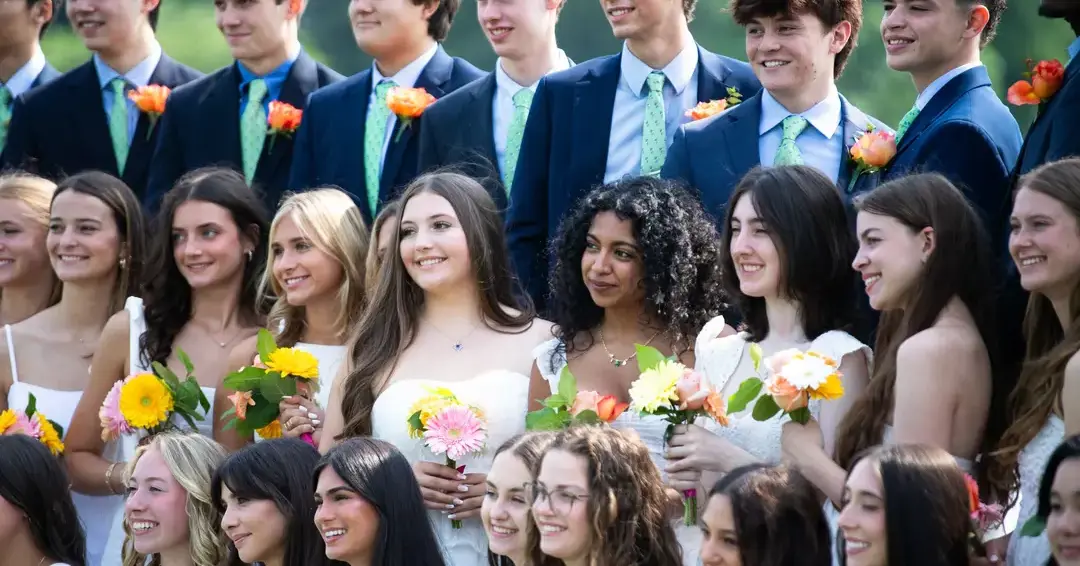 Students at commencment ceremony