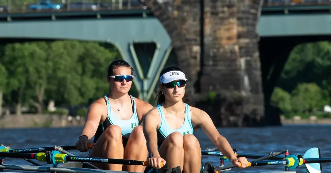 Students participating in rowing