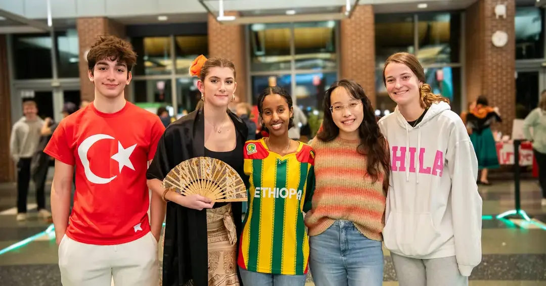 Students at culture fest