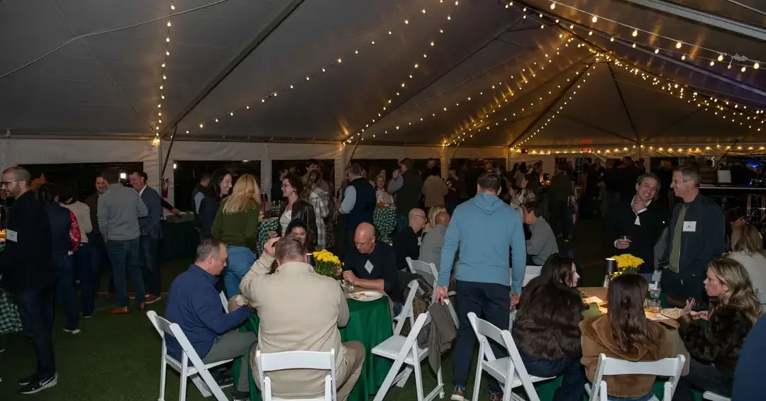 Patrons participating in shipley fall fest