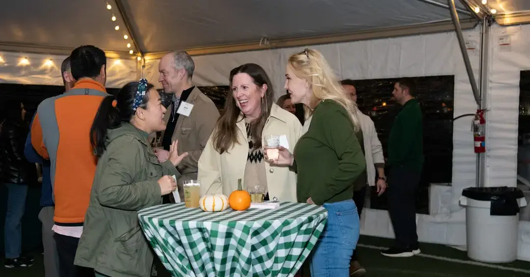 Patrons participating in shipley fall fest