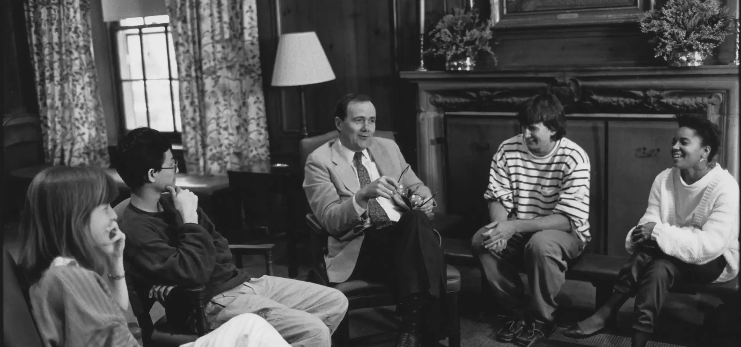 Gary Gruber with students