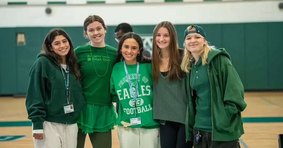 Students celebrating irish heritage
