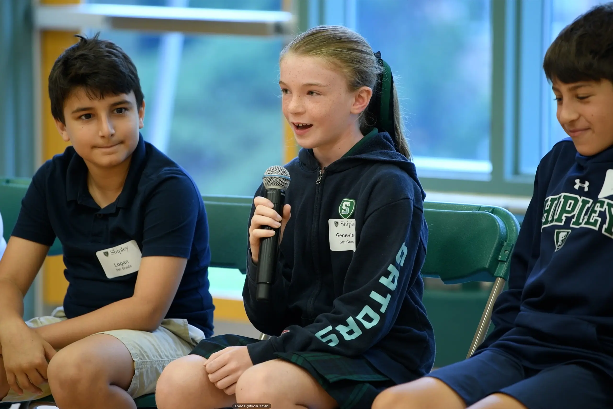 Student giving speech