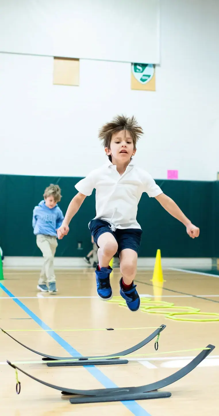 Students in PE class