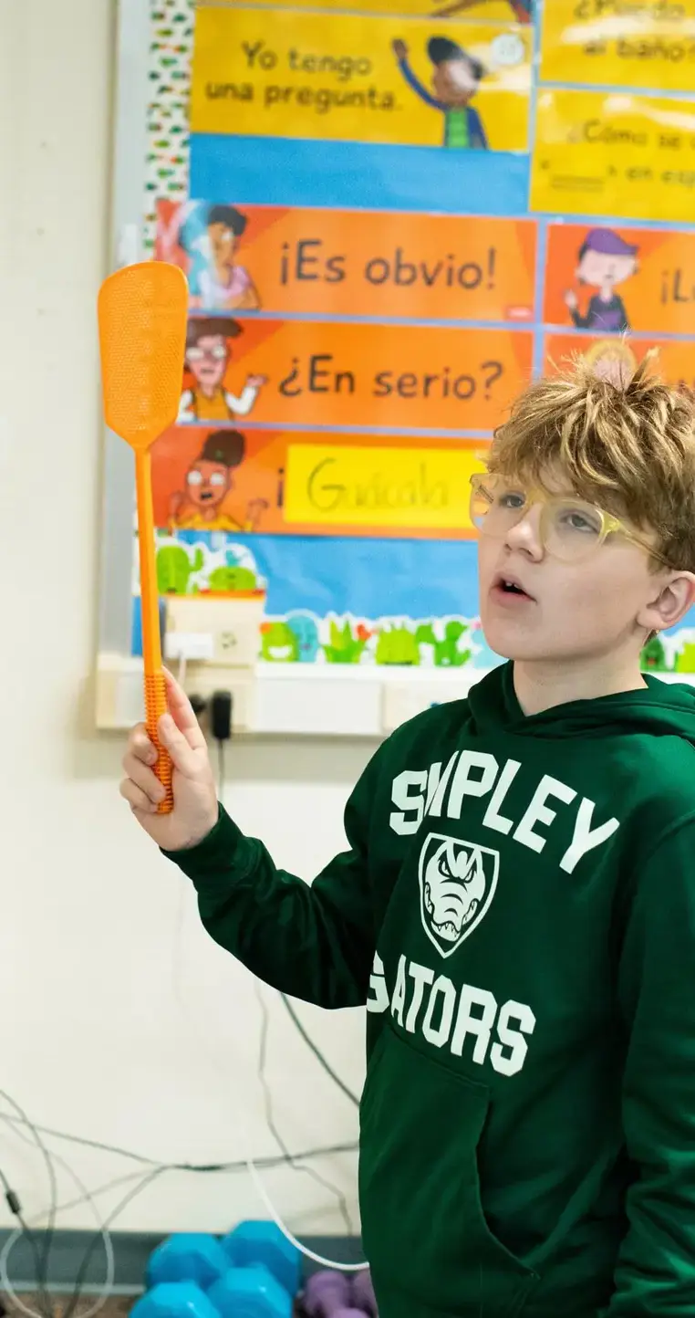 Students in spanish class