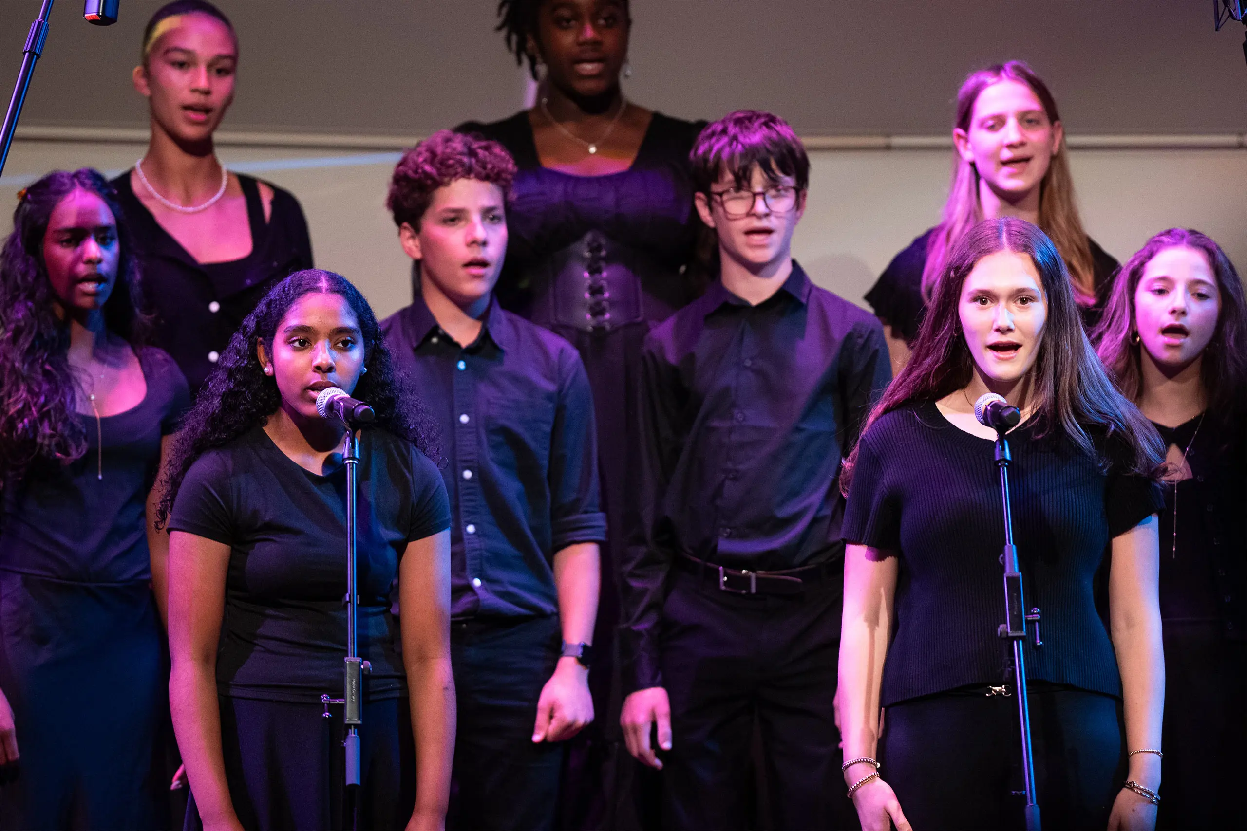 Students performing recital