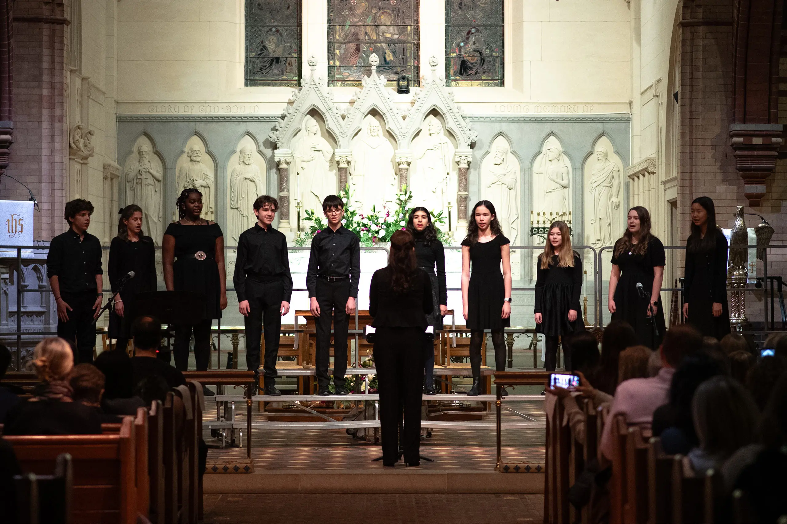 Student performing recital