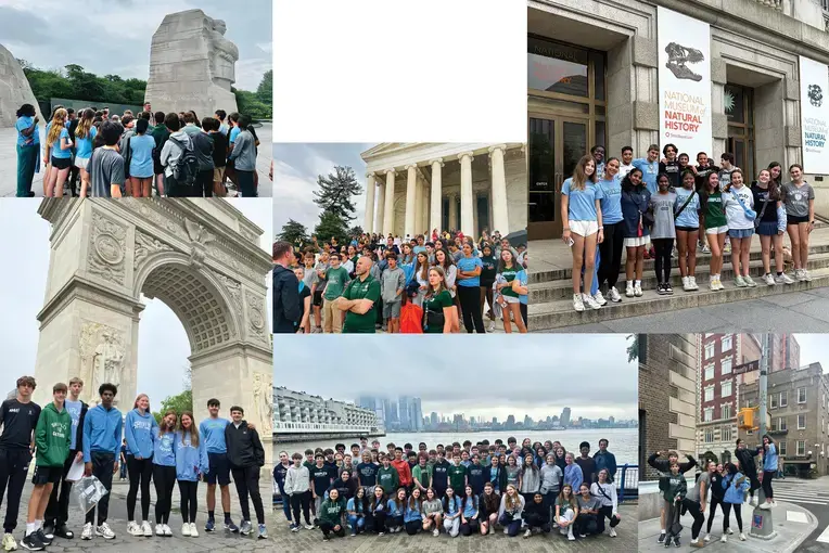 Students on grade trip