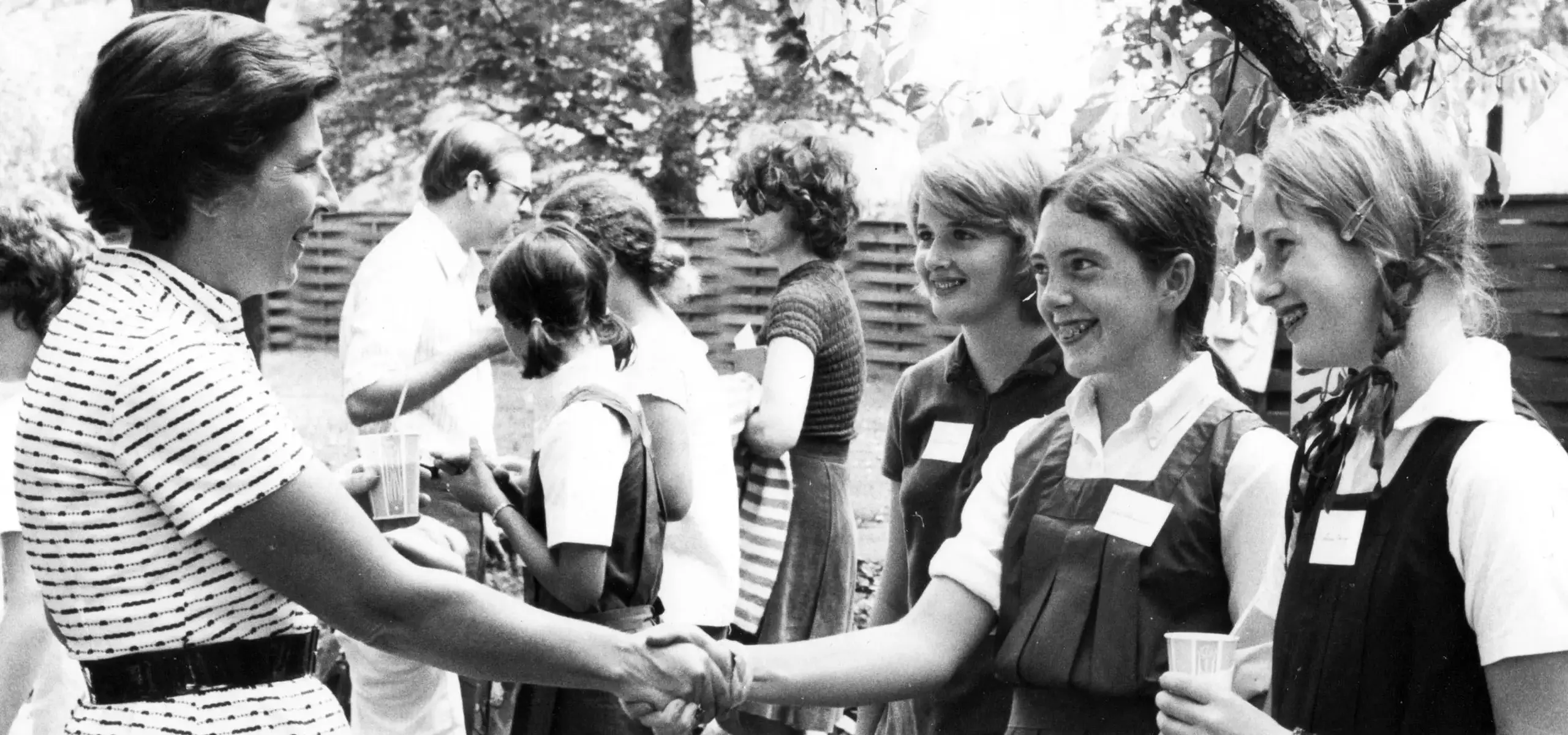 Margaret Bailey with students