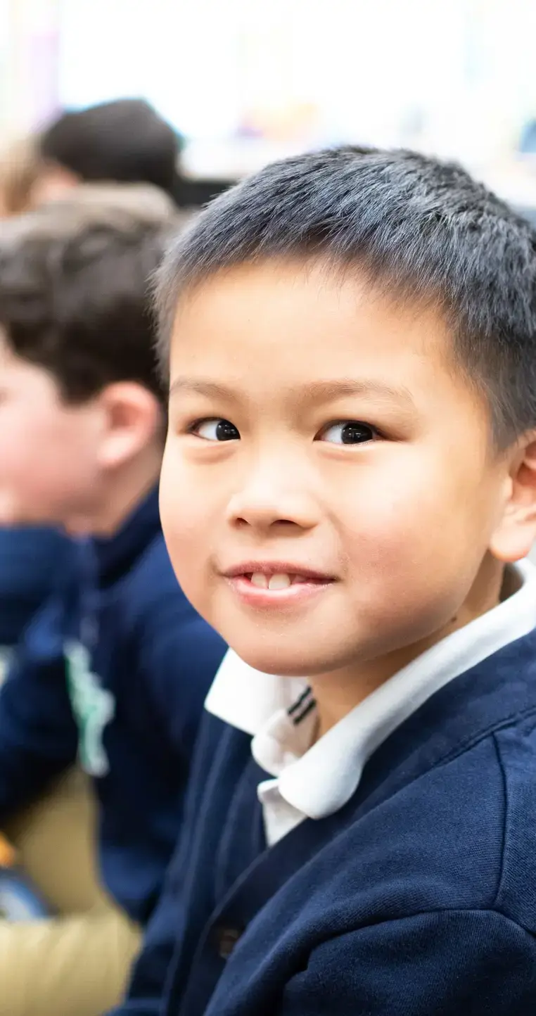 Student in class