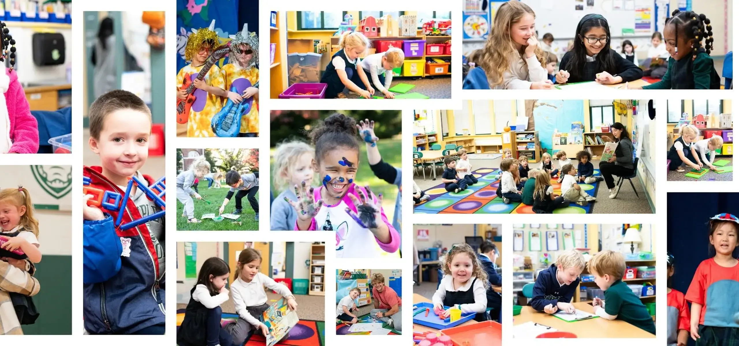 Collage of prek students