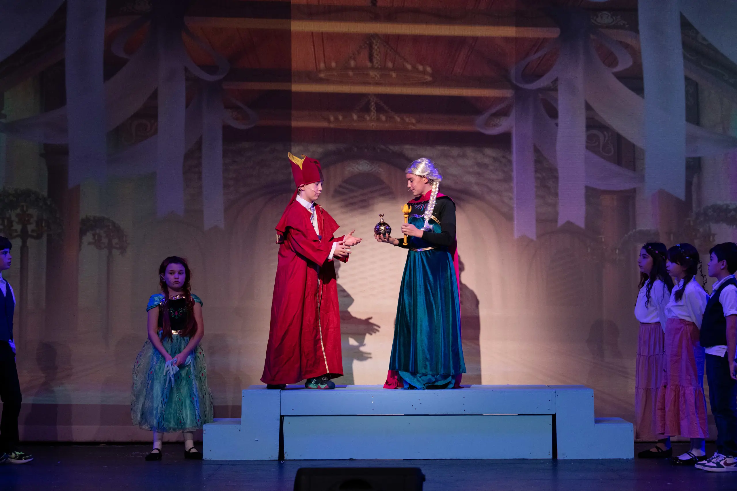 Students performing Play