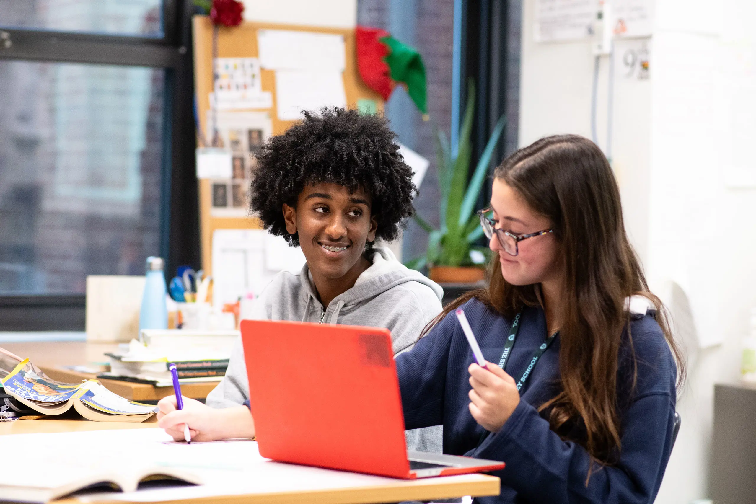  Students in class together