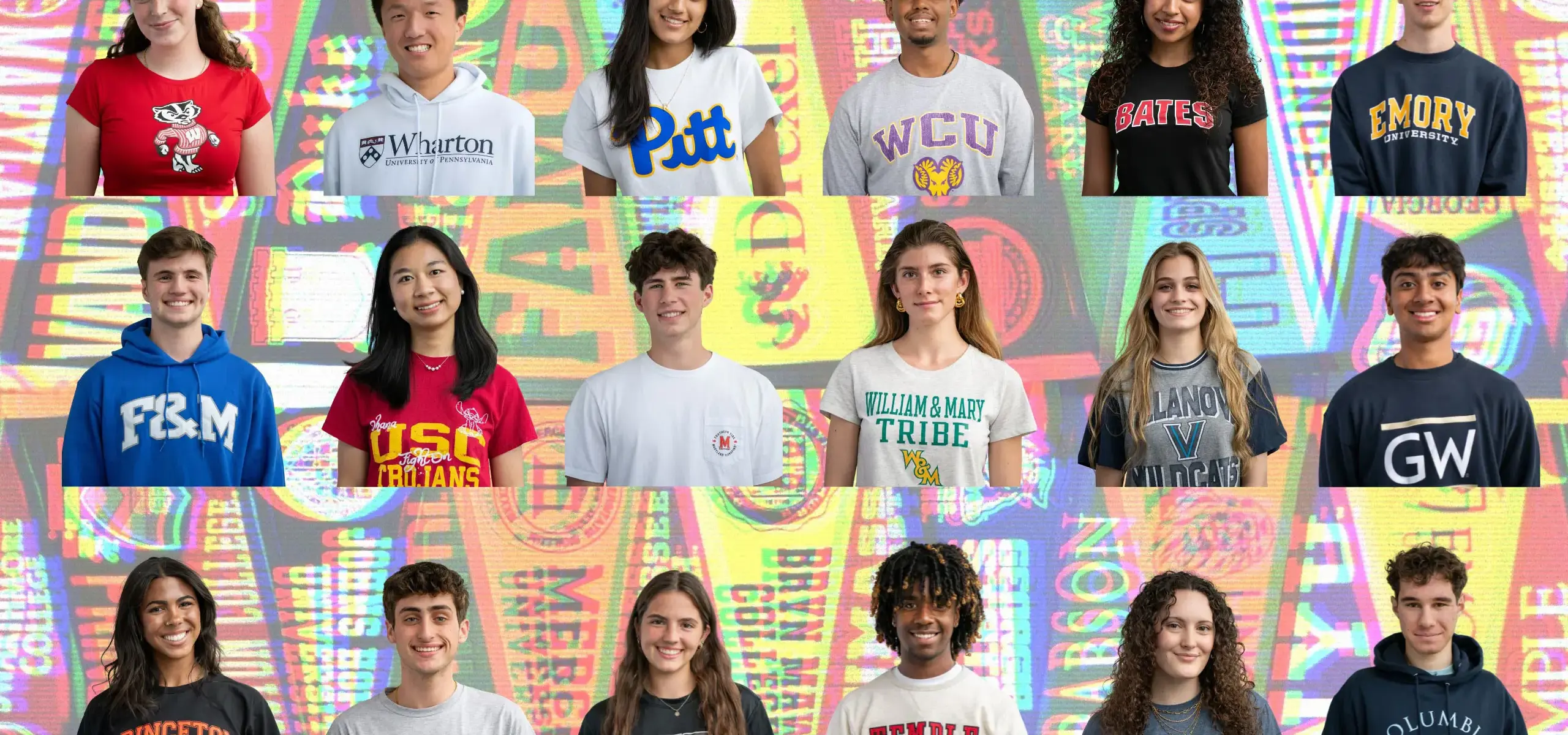 Collage of college conseling students