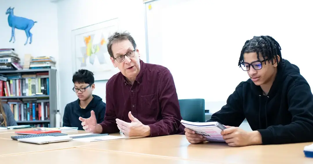 Teacher and students in class