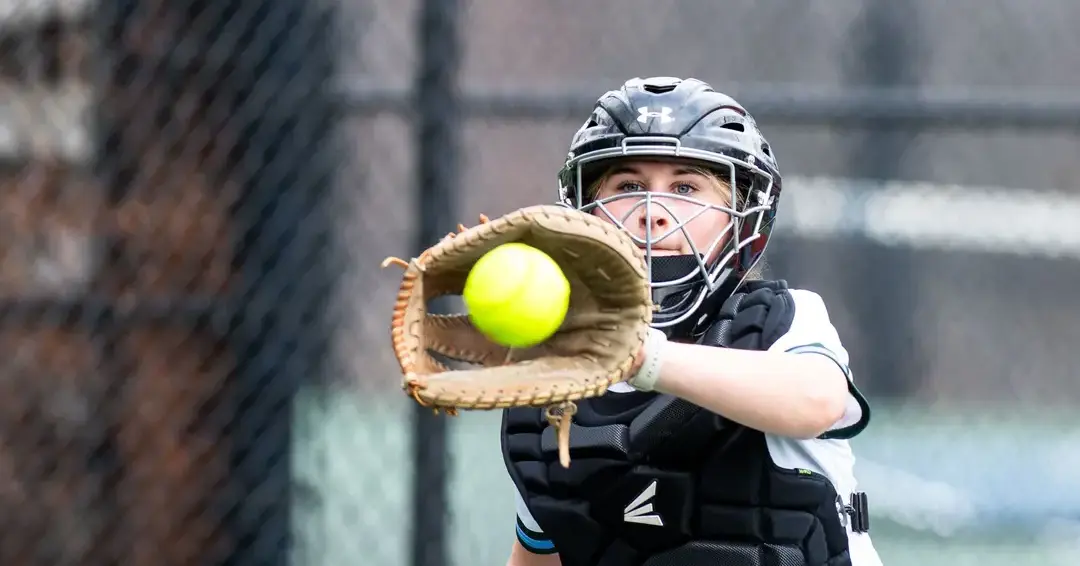 Student playing baseball